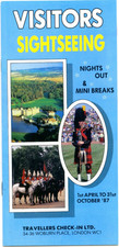 1987 Booklet Visitors Sightseeing London Tourism Travellers Check-In Stonehenge picture