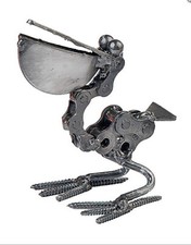 Pelican Hand Crafted Recycled Metal  Art Sculpture Figurine picture