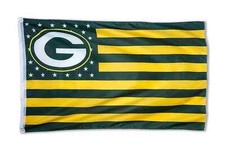 Green Bay Packers 3x5 Foot American Flag Banner New picture