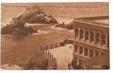 San Francisco Calif. c1910 Cliff House Restaurant, Seal Rocks, Roadside America picture