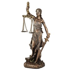 Veronese Design 6 1/2 Themis Greek Goddess of Justice Resin Sculpture Cold picture