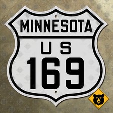 Minnesota US Route 169 highway marker road sign Bloomington Plymouth 16x16 picture