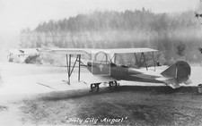 Holy City Airport Biplane Santa Cruz California CA - Reprint picture