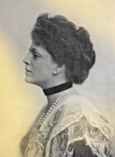 1907 Vintage Magazine Illustration Actress Miss Ethel Barrymore picture