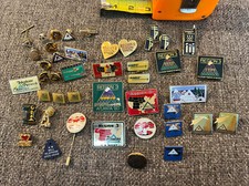 Vintage ( 44 ) Piece Lot Of Telephone Pioneer Pins  - Enamel , Rare , NICE  picture