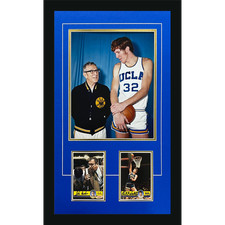 John Wooden And Bill Walton Autographed UCLA Bruins Deluxe Framed 11x14 Photo Po picture