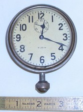 ELGIN AUTOMOBILE DASHBOARD CLOCK WIND UP 1930s picture