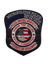 METROPOLITAN POLCIE PATCH HONOR THE FALLEN - Size 5