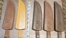 ( Lot of 5 ) Beautiful Leather Sheath For Straight Knife For 6-8 Inches Knife picture