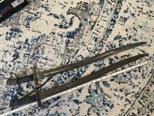 ORIGINAL PAIR 1800S LONG SWORD MILITARY BAYONETS picture
