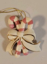 Vintage Lenox Holiday Gems Jeweled Candy Canes Christmas Ornament (A5) picture