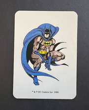 1989 Mayfair DC Heroes Batman Character Card Vintage RPG Damaged picture