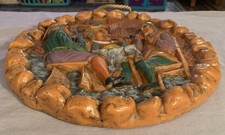 Unique Vintage  KIESER-DENGN Handarbeit  German  Wax  Art  Wall Plaque picture