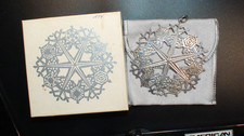 925 STERLING SILVER 1974 SNOWFLAKE CHRISTMAS ORNAMENT METROPOLITAN MUSEUM OF ART picture