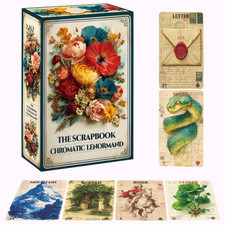 Scrapbook Chromatic Lenormand Deck 12×8cm (4.7×3.1in) 36 Vintage Oracle Cards picture