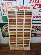 Vintage Moore's paints wood finishes Penetrating Stain Hardware Store Sign 24x12 picture