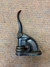 OA) Vintage Cast Iron Press Stamp Seal The Peoples Loan & Trust Bank Inc 1914 picture