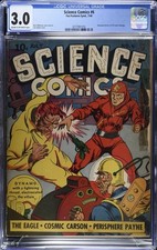 SCIENCE COMICS #6 CGC 3.0 Joe Simon Dynamo cvr, B. Whitman Art, 1940 Fox Publ. picture