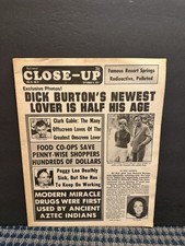 1974 Sept National Close-Up Newspaper, Clark Gable, Peggy Lee, Dick Burton (10U) picture