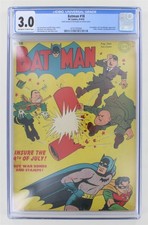 Batman #18 Hitler Mussolini War Cover CGC 3.0 Detective Comics DC Bob Kane  picture