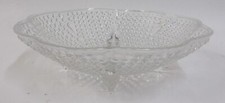 Hazel Atlas Glass Teardrop 4 Toed Nappy Candy Dish Bowl picture