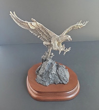 1983 Chilmark “Triumphant Glory” Pewter Eagle Sculpture Ron Van Gilder #/9500 picture