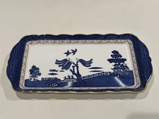 Royal Doulton Real Old Willow Sandwich Tray, 13 1/2