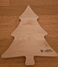 Longaberger Woodcrafts Holiday Christmas Tree Maple Wood Cutting Board picture