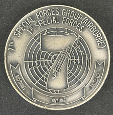 Vintage 7th Special Forces Group Airborne Challenge Coin De Oppresso Liber SFG picture