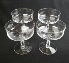 Vintage Noritake Clear Champagne Sherbet Glasses NC 13 Set Of 4 picture