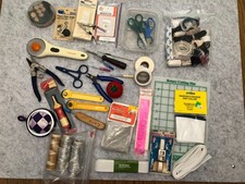 Vtg Sewing Quilting Craft Lot Olfa Rotary Cutter Fons Porter Dritz Lara's Crafts picture