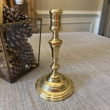 SMITHSONIAN INSTITUTE BALDWIN  8 3/4” BRASS CANDLESTICK (HEAVY) picture