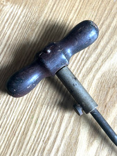 Antique- 1/8 Gimlet- Screw Starter- Germany- Old Tool- Woodworking- Wood Handle picture