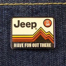 Jeep® Have Fun Out There 1-inch Enamel Lapel Pin (Officially Licensed Product) picture