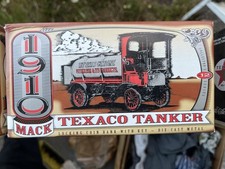 NEW Ertl 1910 Mack Texaco Tanker Die-cast Metal Coin Bank Truck 1995 picture