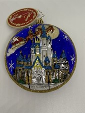 CHRISTOPHER RADKO DISNEY 2026 SANTA OVER CINDERELLA CASTLE ORNAMENT WDW picture