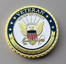 U.S. Navy Veteran Challenge Coin ·IN STOCK· ·FAST SHIPPING· ·NEW· picture