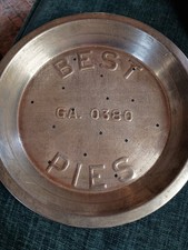 Lot Vint. Antique Pie Tins 2 -8