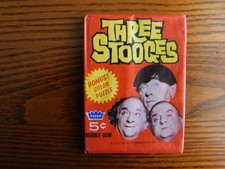 Rare Vintage 1966 Fleer THREE STOOGES Factory Sealed Unopened 5 cent Wax Pack picture