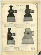 1902 PAPER AD Germantown Tool Hatchet Haines Pattern Underhill Lathing picture
