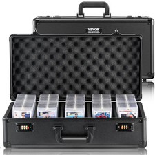 VEVOR 162 PSA Graded Card Storage Box 5 Slots Sports Card Holder Case Coded Lock picture