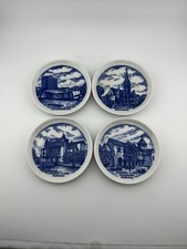 Lot Of 4 Lindner Hueps Bavaria Echt Cobalt 3” Plates (4) picture