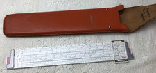 Vintage Keuffel & Esser Deci Lon 10 Slide Rule 68 1100 w/ Leather Case USA picture