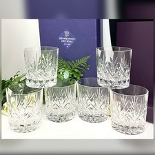 Old Fashioned Glasses Edinburgh Crystal Tay Whiskey Glasses Original Box Set 6 picture