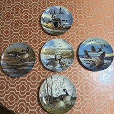 Complete Plate Set Lot of 5 WINGS UPON THE WIND Donald Pentz Canadian Geese picture