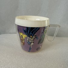 1996 Batman Robin Insulated Plastic Cup Mug Vintage Rare Collectible picture