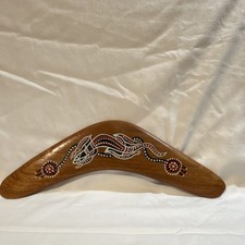Handmade Aboriginal Throwing Boomerang Decorative Souvenir from Australia picture