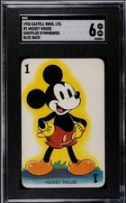 1938 Castell Mickey Mouse Walt Disney Shuffled Symphonies ~ SGC 6 ~ Blue Back  picture
