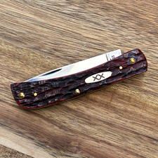 RARE Case xx Mahogany bone 1 of 500 Sodbuster jr. 6137. New with box. picture