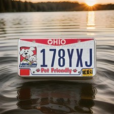 Ohio Pet Friendly Specialty License Plate - 🐶 - 😺 picture